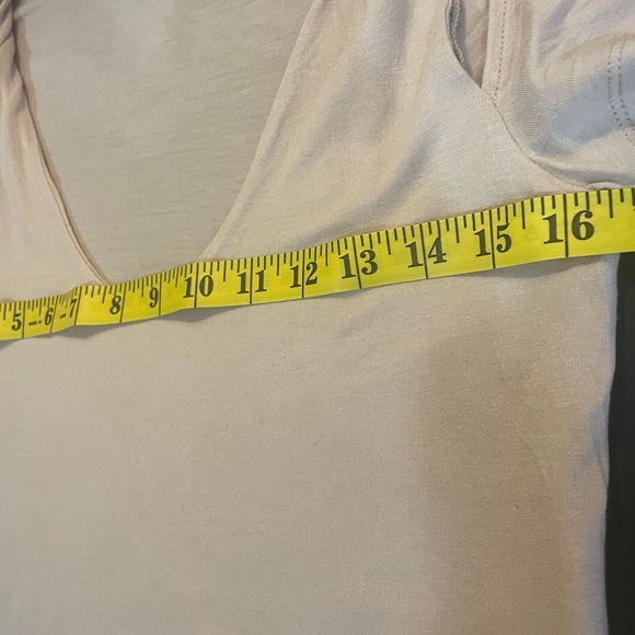 BCBG Max Azaria Light Pink, Blush, Cream Peep hole, Slits,Twist Top,Small - Picture 9 of 11